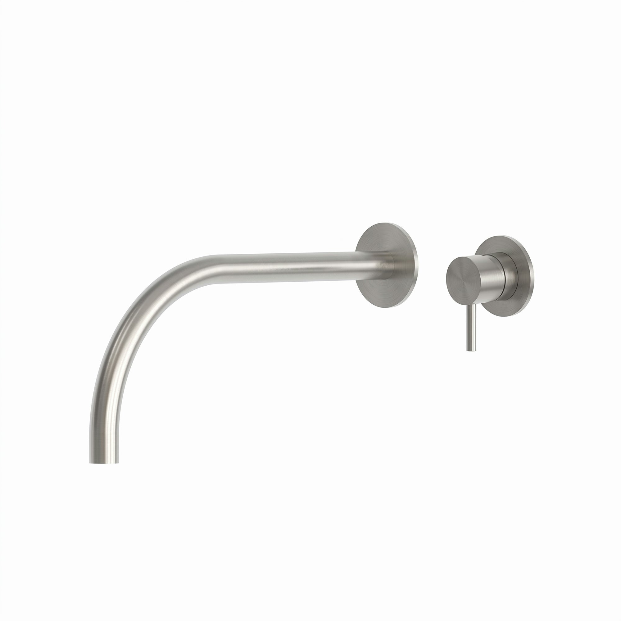 Wall Mount Faucet with Large Rounded Spout