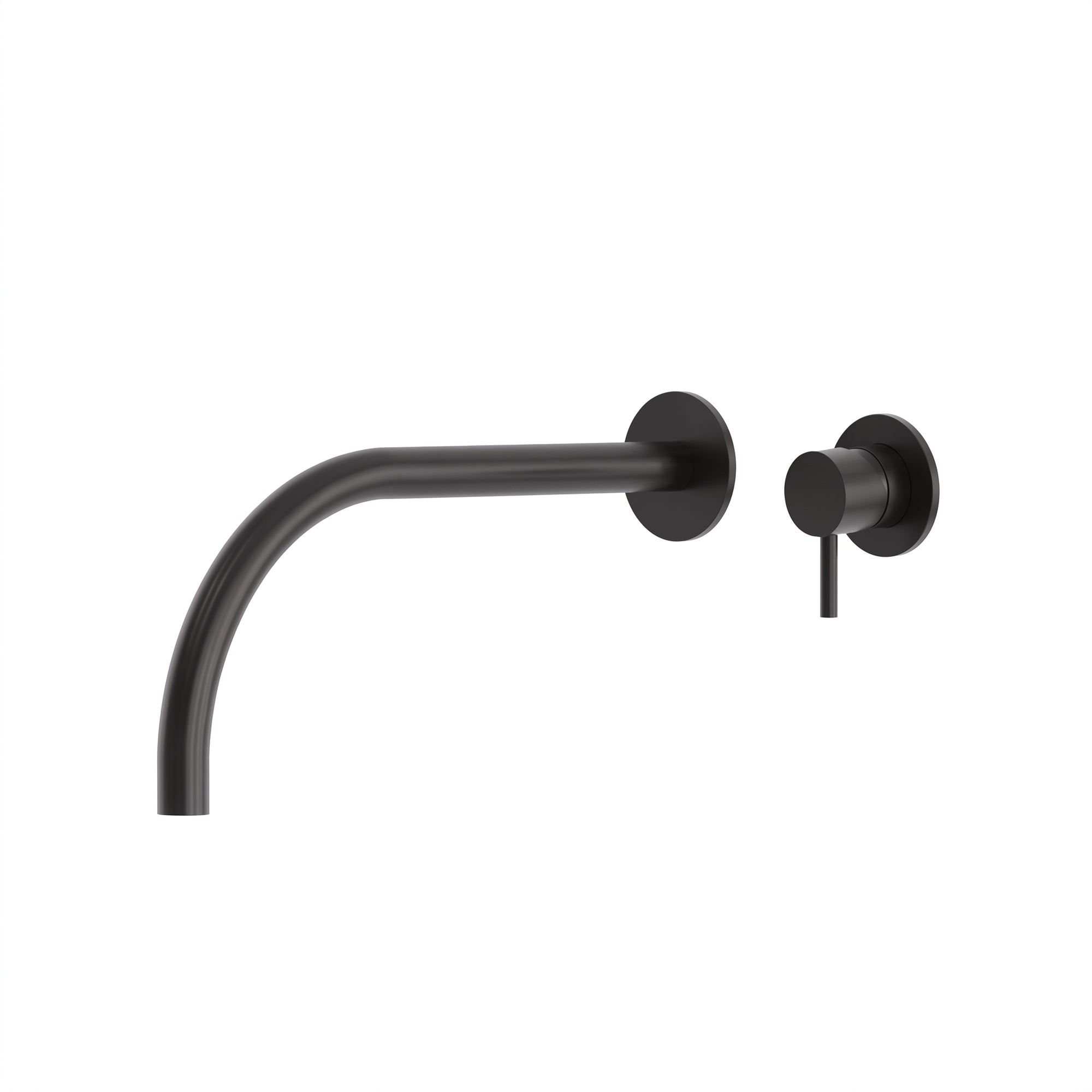 Wall Mount Faucet with Large Rounded Spout